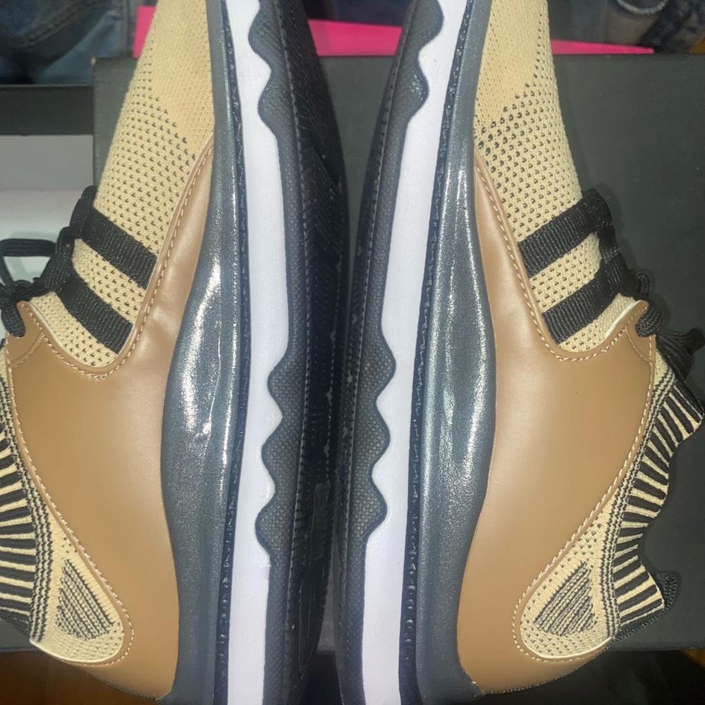 Armani Exchange SPORT-KNIT TRICOLOR LOW-TOP SNEAKER